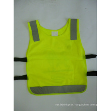 100%Polyester Knitting Fabric Safety Vest